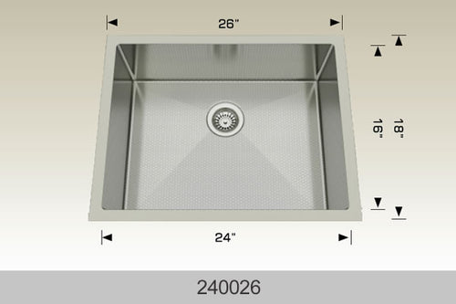 Bosco Textured Titanium Laundry Sinks Sink 26″ x 18″