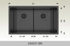 Bosco 240031BK 31" Stainless Steel Undermount Kitchen Sink