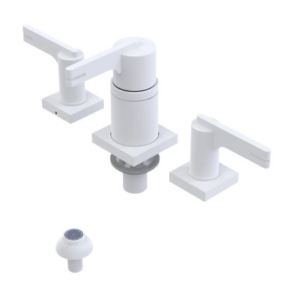 Rubinet Bidet Fitting with Spray, Diverter, and Vacum Breaker (Less Drain) Matt White