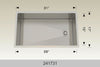 Bosco 241731 31" Stainless Steel Single Bowl Kitchen Sink