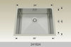 Bosco 241824 24" Stainless Steel Undermount Kitchen Sink