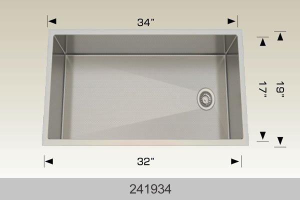 Bosco 241934 34" Stainless Steel Double Bowl Kitchen Sink