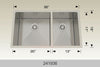 Bosco 241936 36" Stainless Steel Double Bowl Kitchen Sink