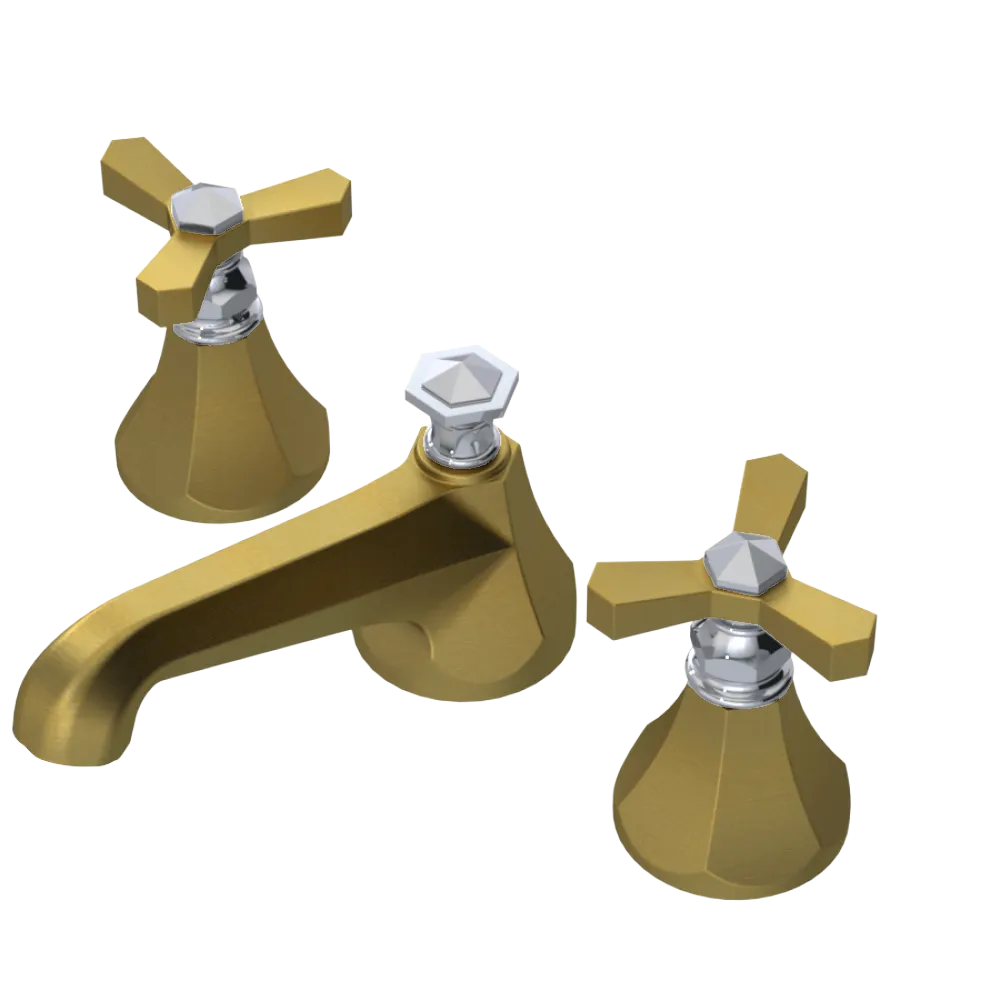 Rubinet Widespread Lav. Set. (less drain) Antique Brass Matt