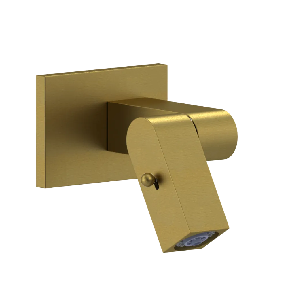 Rubinet Wall Mount Bidet & Foot Rinse with Dual Function Spray Antique Brass Matt