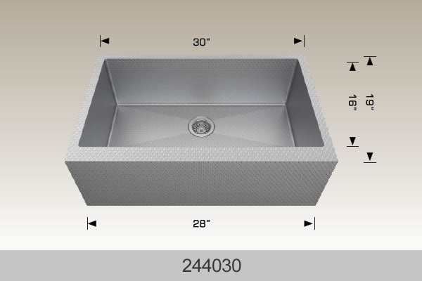 Bosco 230030 30" Stainless Steel Undermount Workstation Kitchen Sink