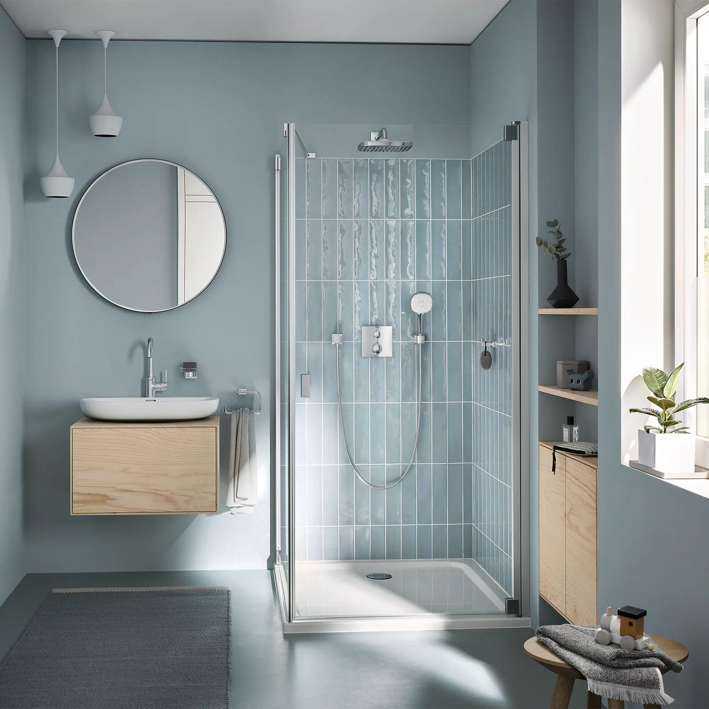 Grohe Essence Wall Mount 27" Bathroom Sink, 1-hole