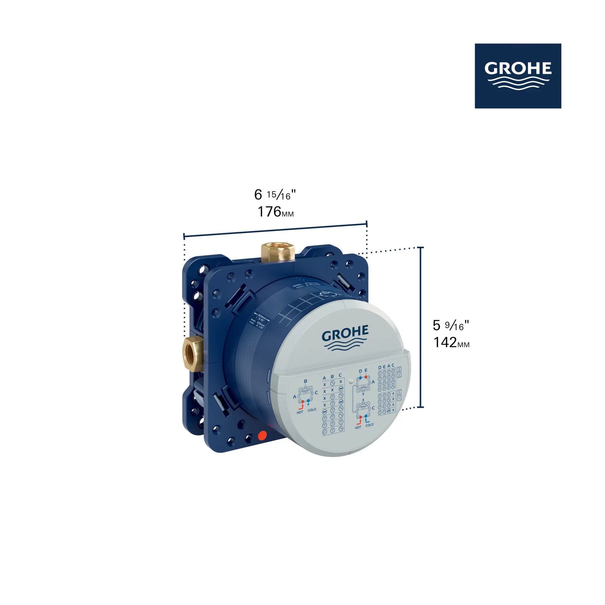 Grohe Rapido Smartbox Universal Rough-in box - Golzar Home