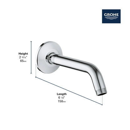 GROHE Relexa 6 1?4" Shower Arm – 27412 Polished Brass