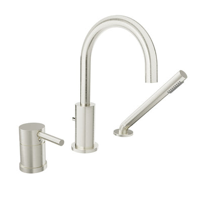 Baril 3-piece tub filler with hand shower