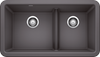 Blanco Ikon 33 1¾ Low Divide Silgranit Kitchen Sink