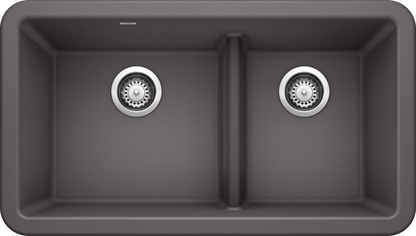 Blanco Ikon 33 1¾ Low Divide Silgranit Kitchen Sink