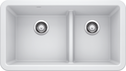 Blanco Ikon 33 1¾ Low Divide Silgranit Kitchen Sink