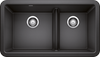 Blanco Ikon 33 1¾ Low Divide Silgranit Kitchen Sink