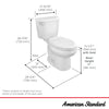 American Standard ColonyÂ®3 Two-Piece 1.6 gpf/6.0 Lpf Standard Height Elongated Toilet Less Seat