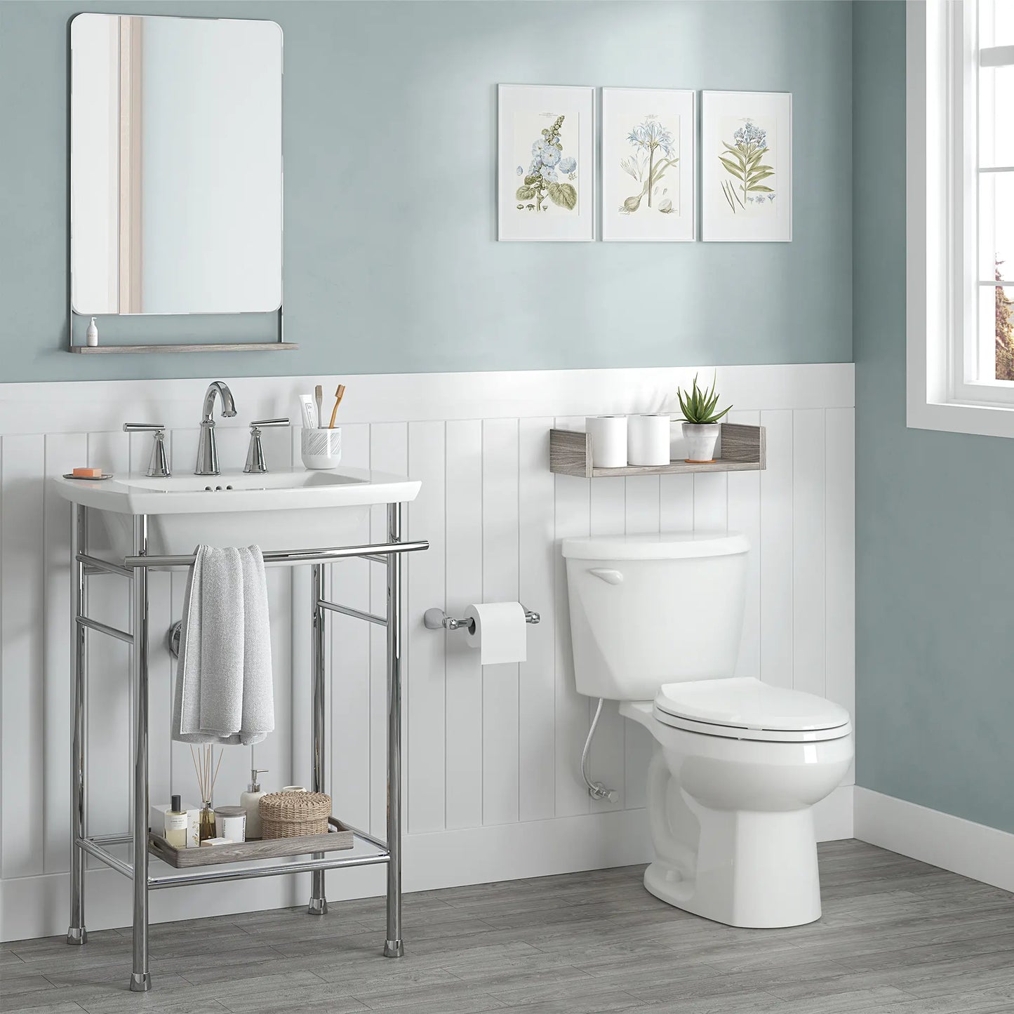 American Standard ColonyÂ®3 Two-Piece 1.6 gpf/6.0 Lpf Standard Height Elongated Toilet Less Seat