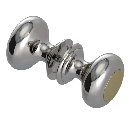 Rubinet Shower Door Knob (set) Polished Nickel