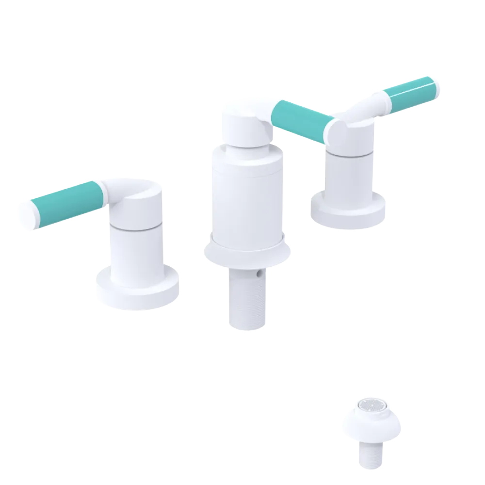 Rubinet Bidet Fitting with Spray, Diverter, and Vacuum Breaker (less drain) Matt White