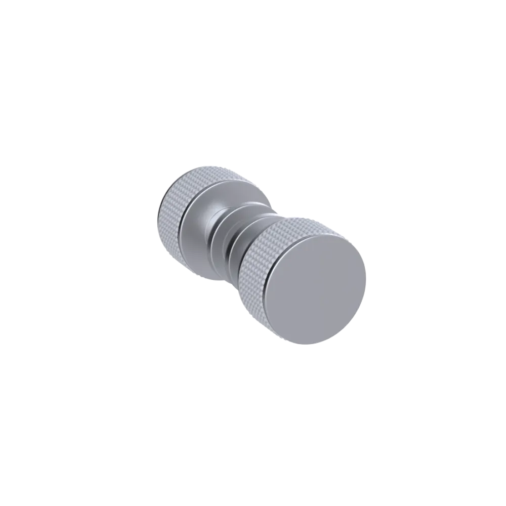 Rubinet Shower Door Knob (set) Satin Chrome