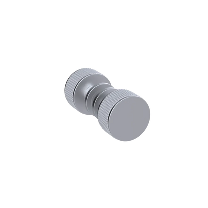 Rubinet Shower Door Knob (set) Satin Chrome