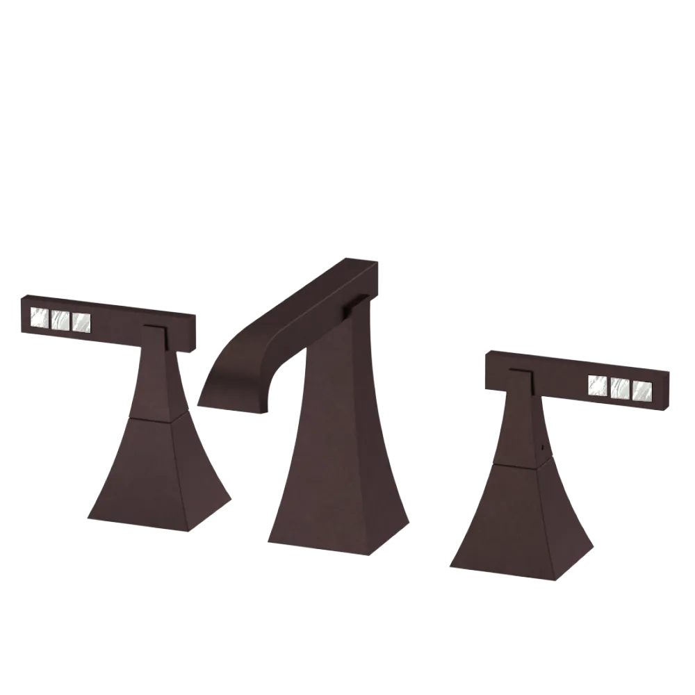 Rubinet Widespread Lav. Set. (less drain) Oil Rubbed Bronze