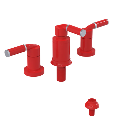 Rubinet Bidet Fitting with Spray, Diverter, and Vacuum Breaker (less drain) Red
