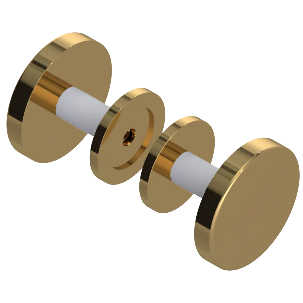Rubinet Shower Door Knob (set) Gold