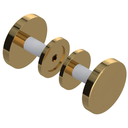 Rubinet Shower Door Knob (set) Gold