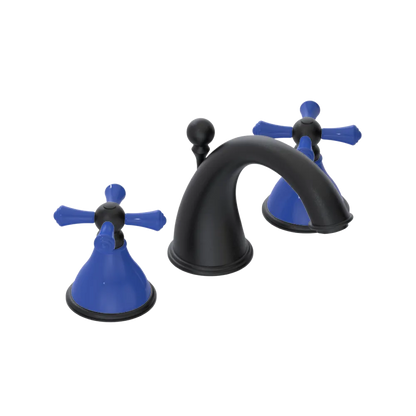 Rubinet Widespread Lav. Set. (less drain) Matt Black