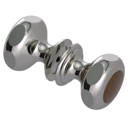 Rubinet Shower Door Knob (set) Polished Nickel