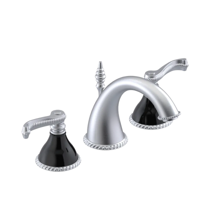 Rubinet Widespread Lav. Set. (less drain) Satin Chrome
