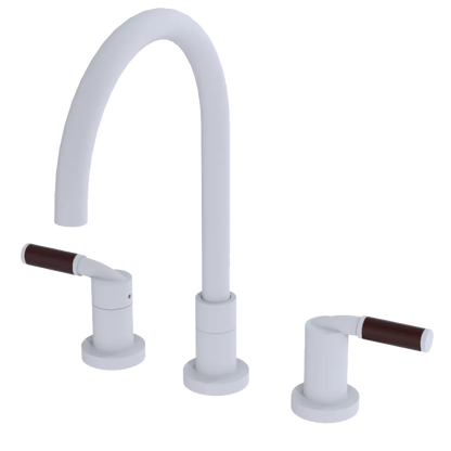 Rubinet Widespread Kitchen Set Matt White