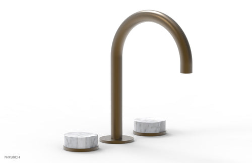 Phylrich CIRC - Widespread Faucet - High Spout, Marble Handles 250-03