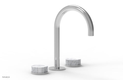 Phylrich CIRC - Widespread Faucet - High Spout, Marble Handles 250-03