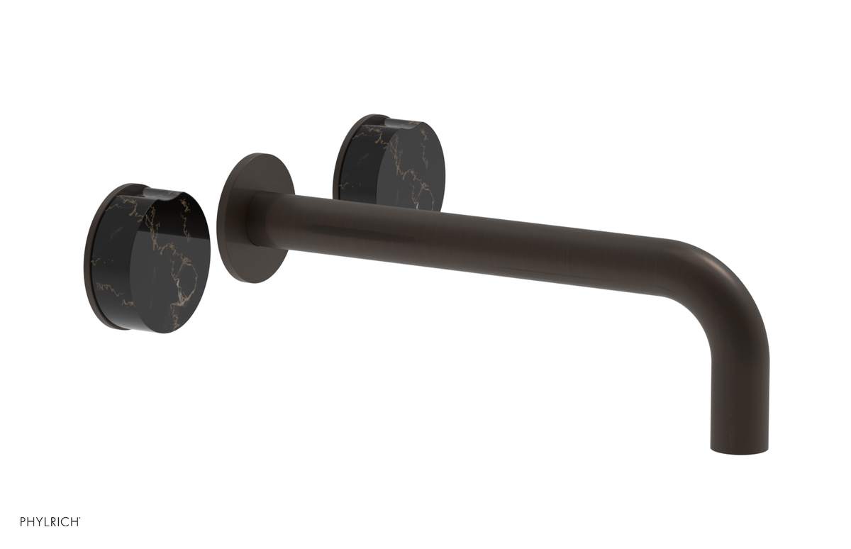CIRC - 10" Wall Tub Set - Black Marble Handles 250-58-10