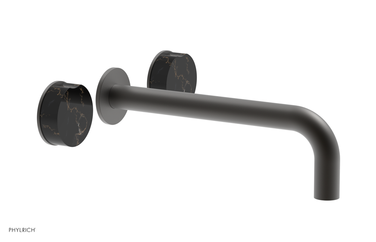 CIRC - 10" Wall Lavatory Set , Marble Handles 250-13-10