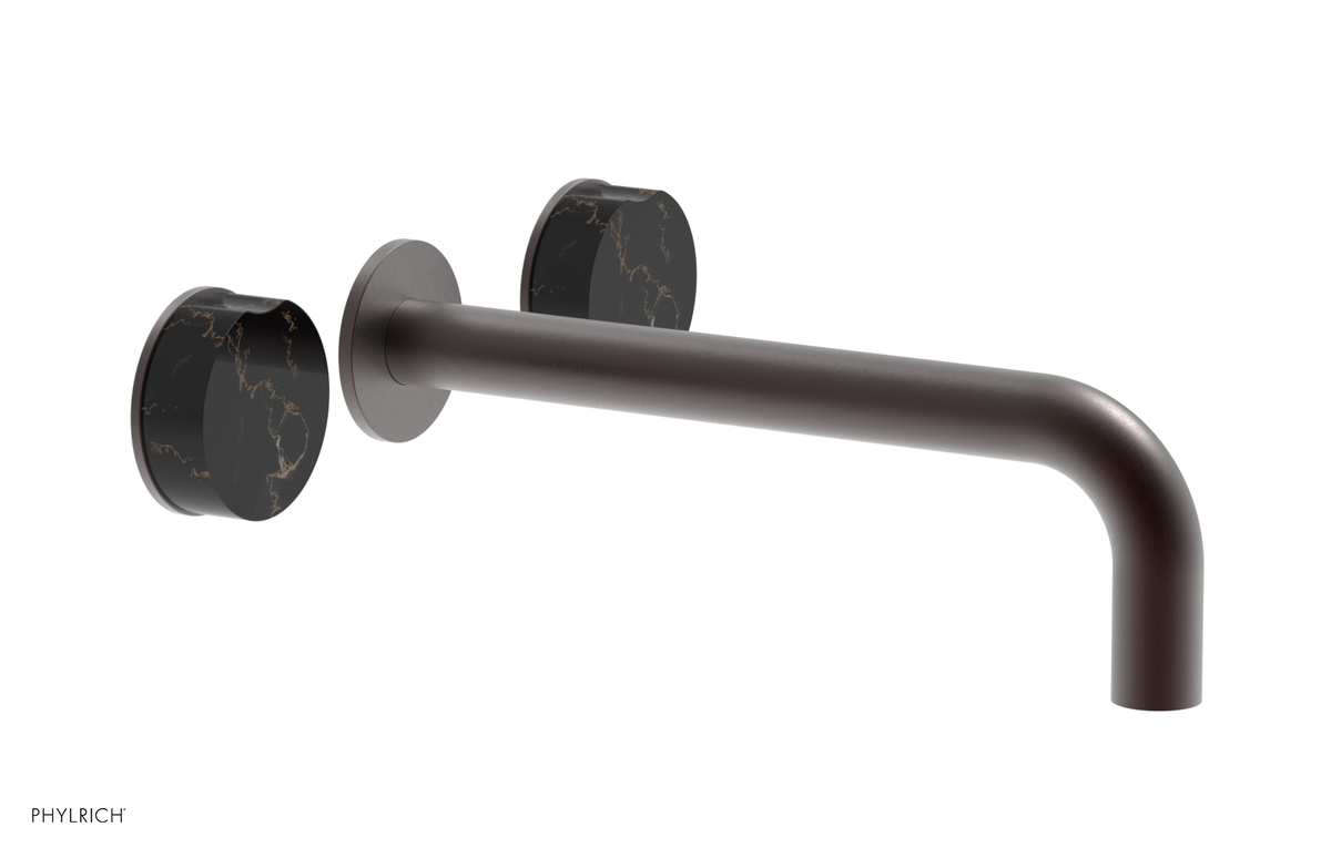 CIRC - 10" Wall Lavatory Set , Marble Handles 250-13-10