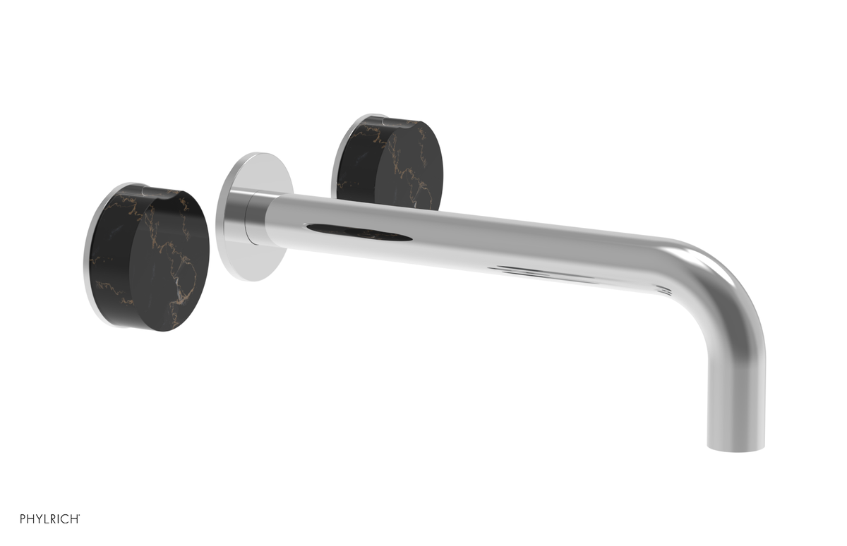 CIRC - 10" Wall Lavatory Set , Marble Handles 250-13-10