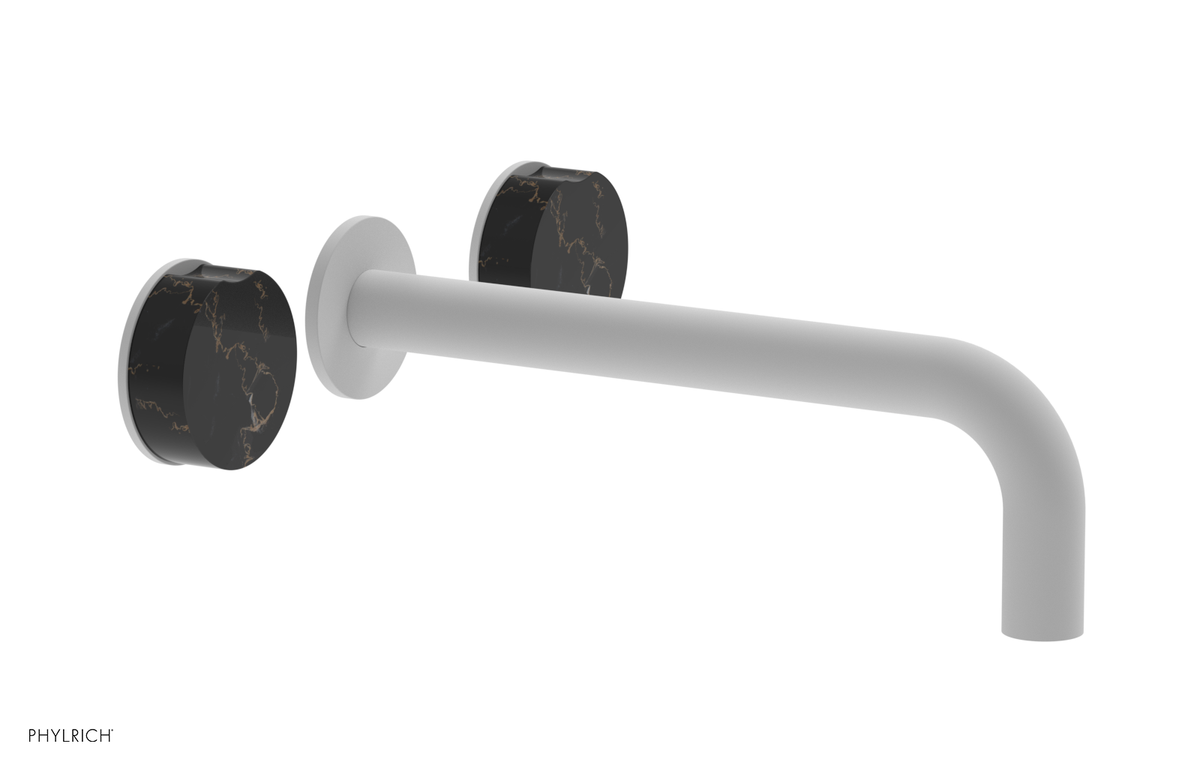 CIRC - 10" Wall Tub Set - Black Marble Handles 250-58-10