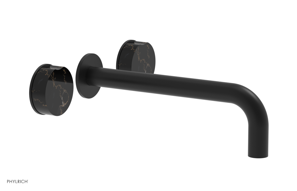 CIRC - 10" Wall Tub Set - Black Marble Handles 250-58-10