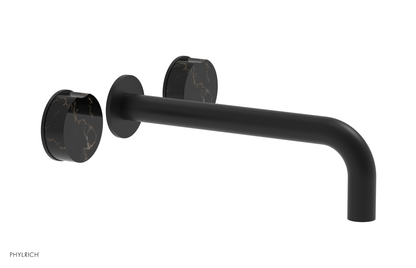 CIRC - 10" Wall Lavatory Set , Marble Handles 250-13-10