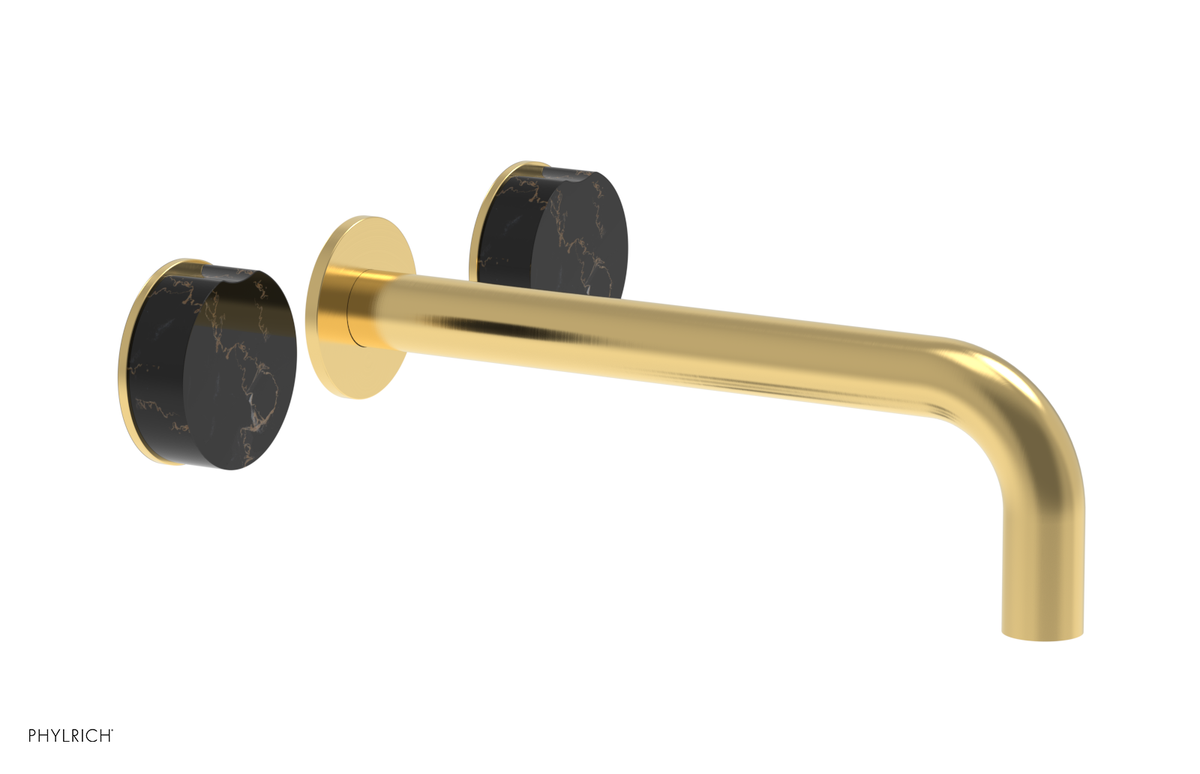 CIRC - 10" Wall Tub Set - Black Marble Handles 250-58-10