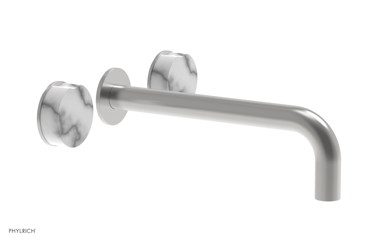 CIRC - 10" Wall Tub Set - White Marble Handles 250-58-10