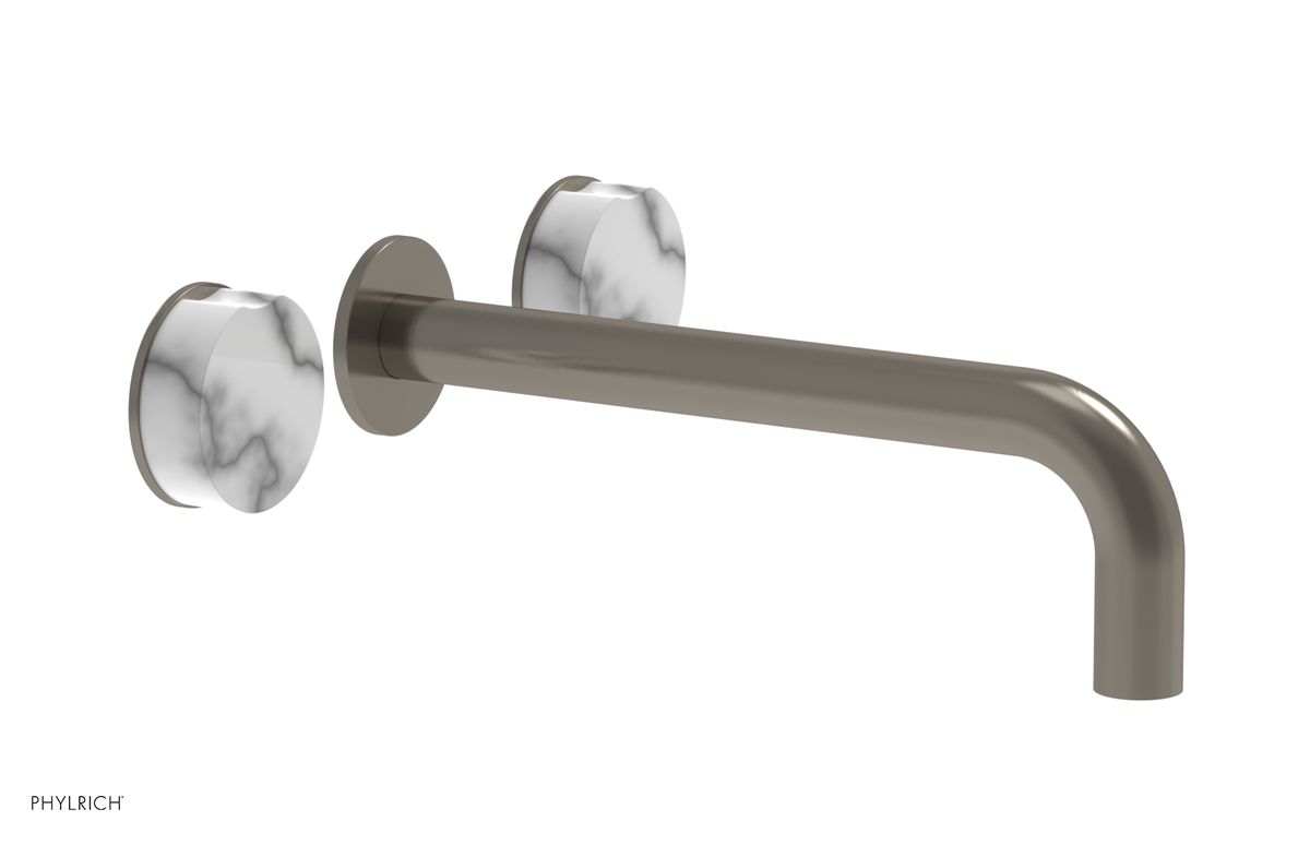 CIRC - 10" Wall Lavatory Set , Marble Handles 250-13-10