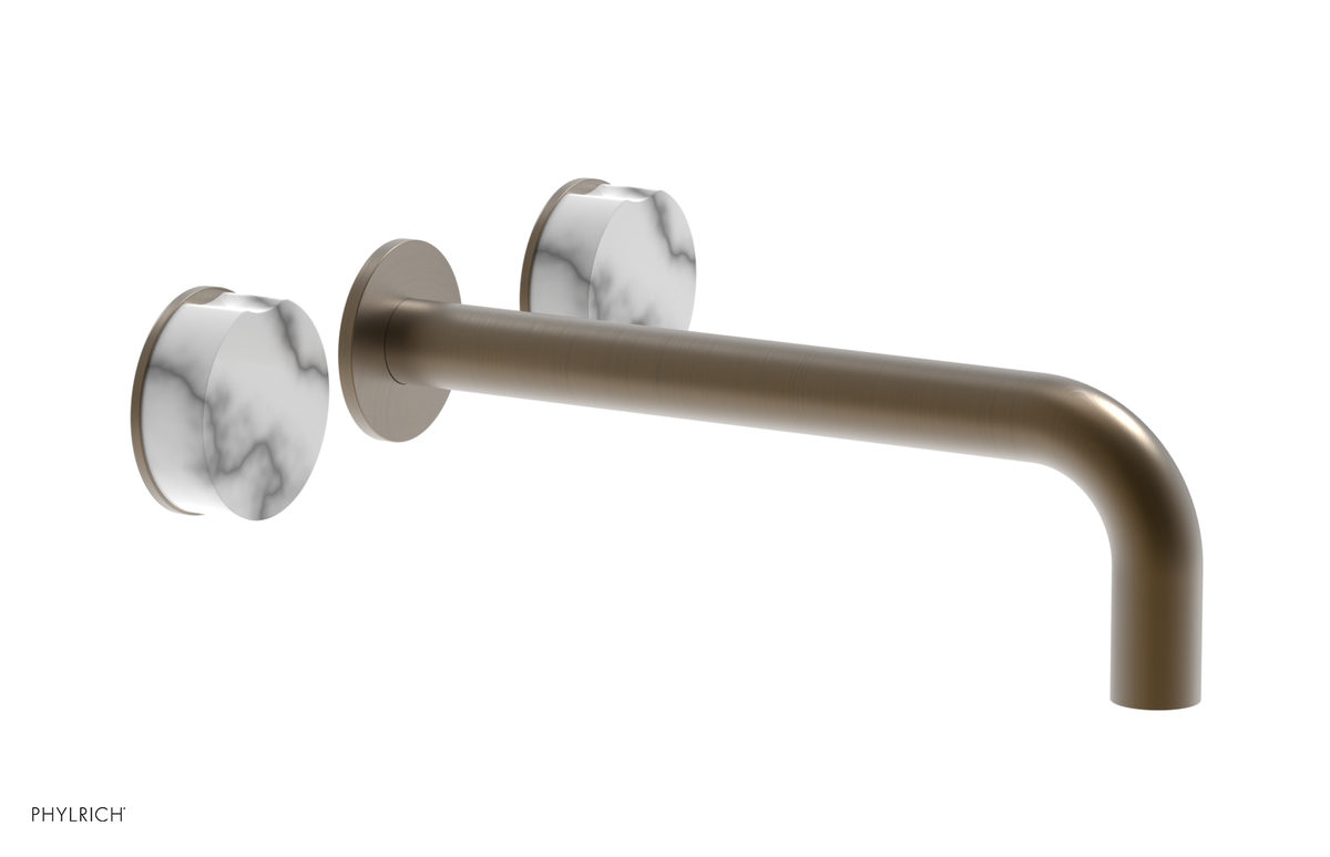 CIRC - 10" Wall Lavatory Set , Marble Handles 250-13-10