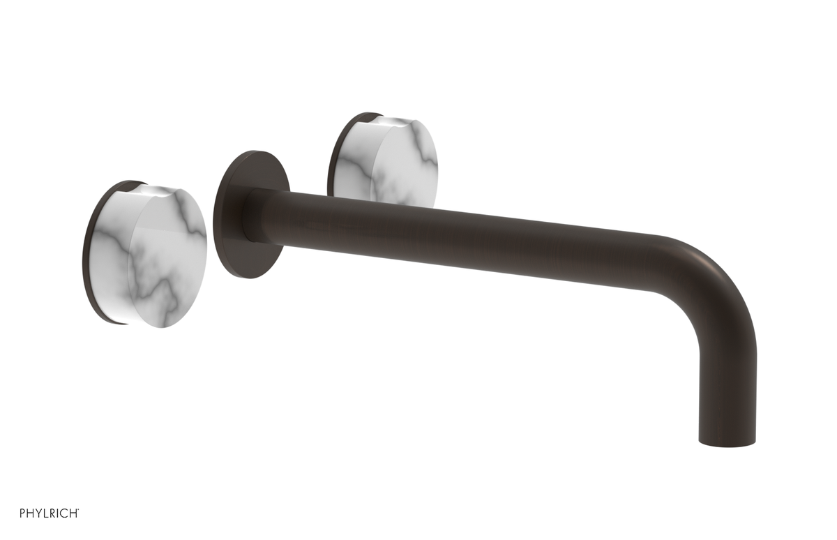 CIRC - 10" Wall Tub Set - White Marble Handles 250-58-10
