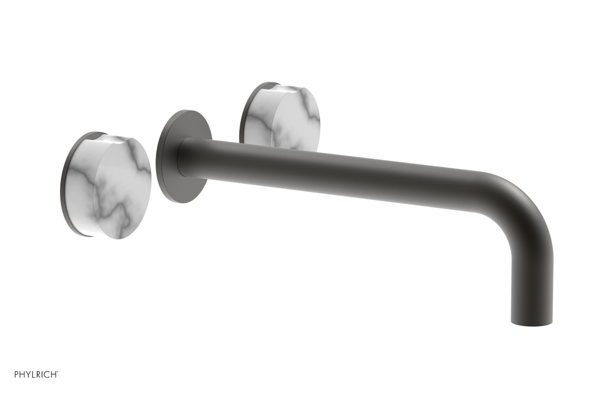 CIRC - 10" Wall Lavatory Set , Marble Handles 250-13-10