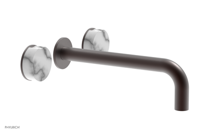 CIRC - 10" Wall Tub Set - White Marble Handles 250-58-10