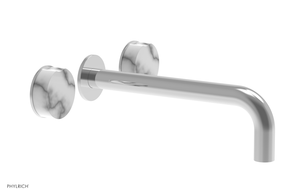 CIRC - 10" Wall Lavatory Set , Marble Handles 250-13-10