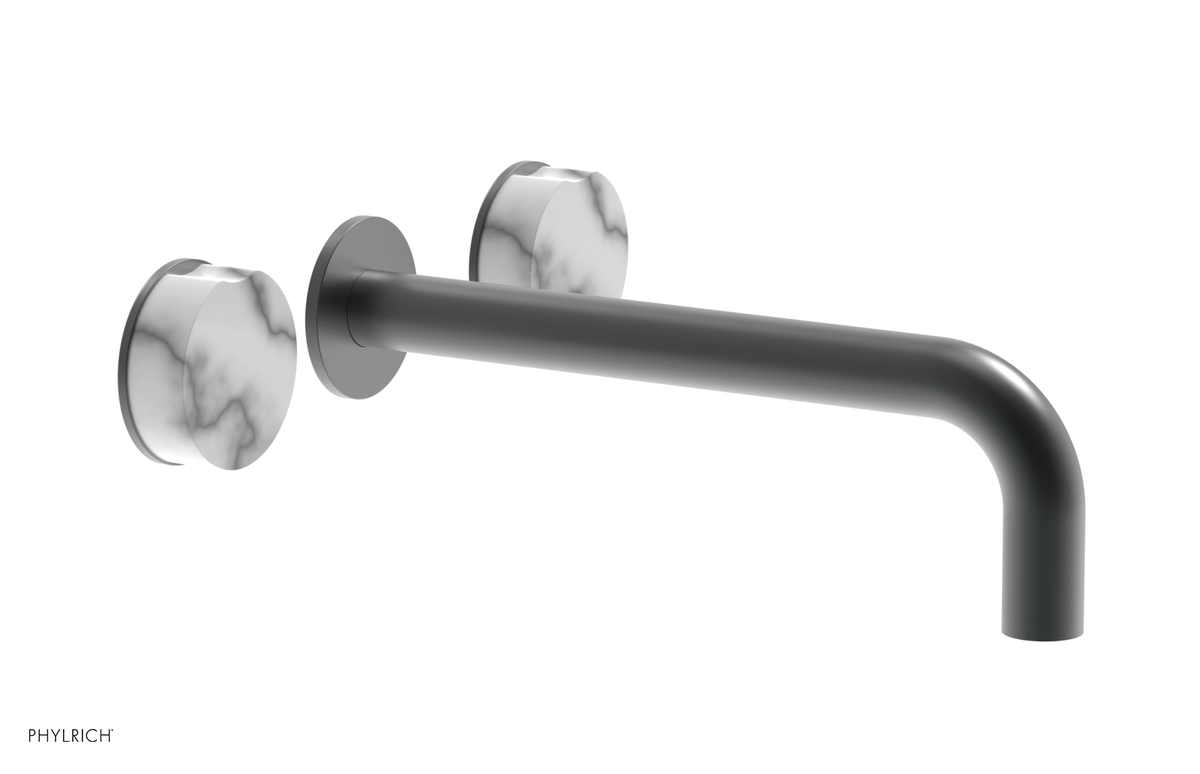 CIRC - 10" Wall Lavatory Set , Marble Handles 250-13-10